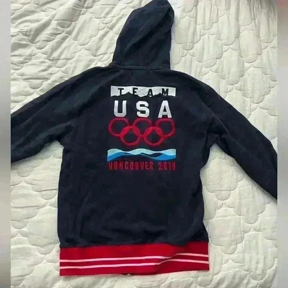 Polo Ralph Lauren Hoodie Official Team  Sweater Olympic USA Logo 2010 size 14-15 - Picture 1 of 9
